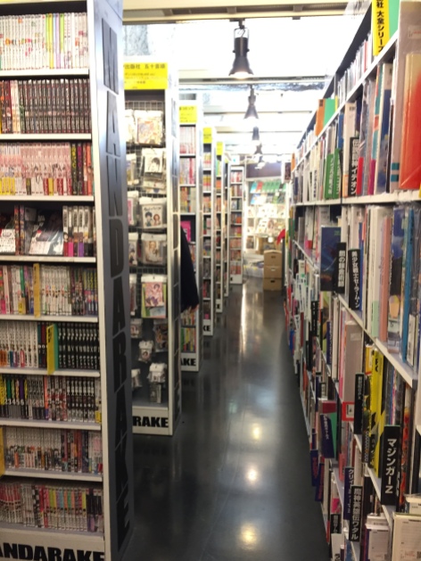 Rows and rows of manga